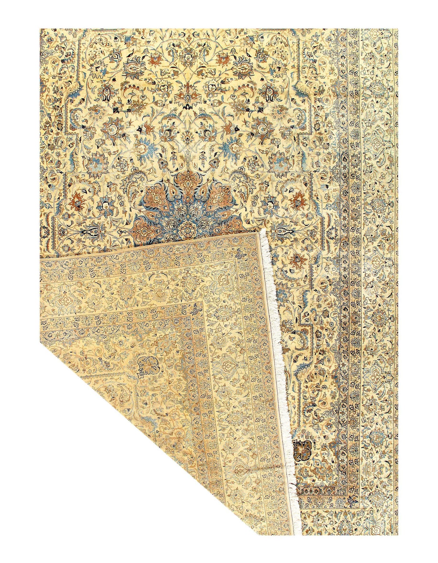 Canvello Silk & wool Persian Nain Rugs - 10'3'' X 14'11''