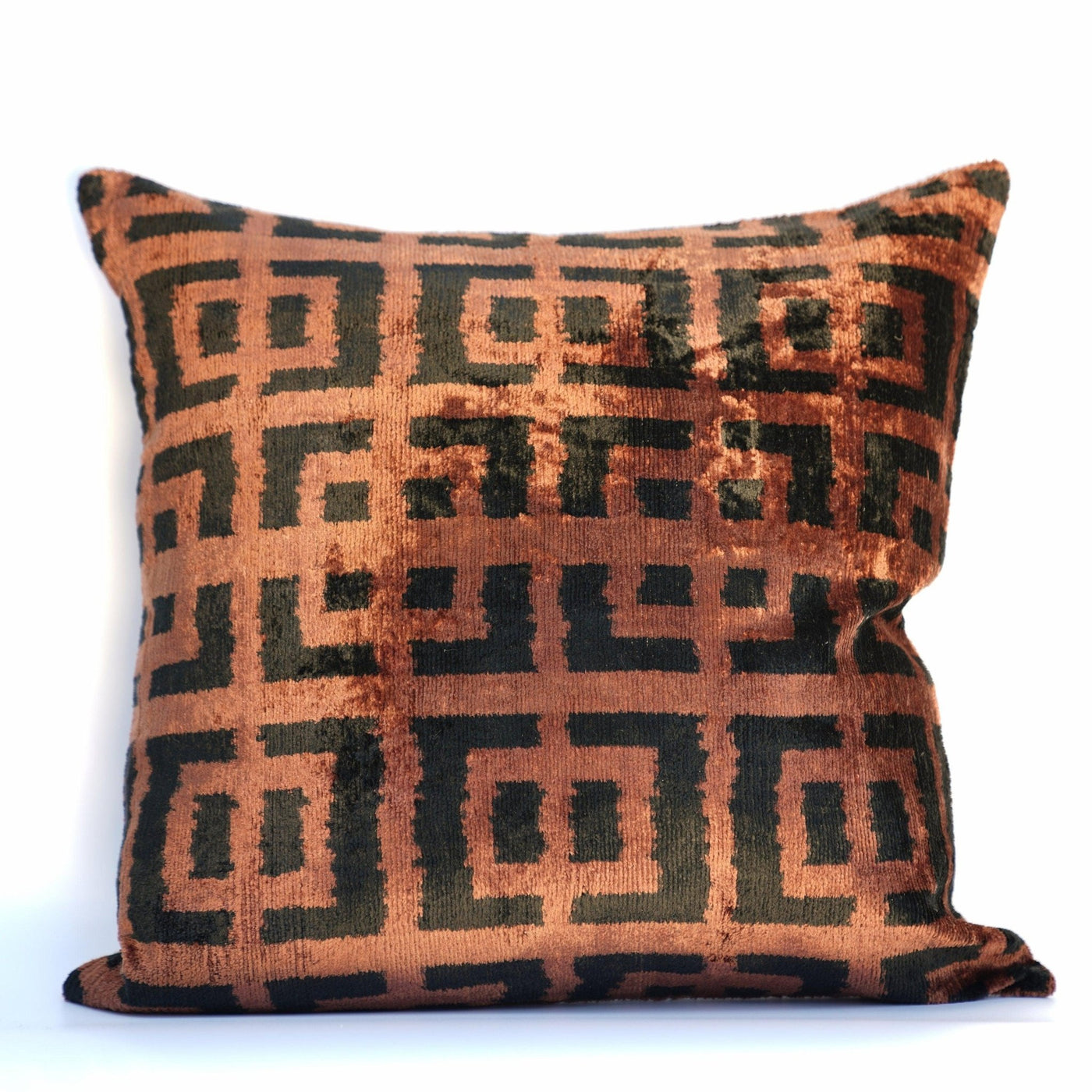 Canvello Silk Velvet Black Decorative Pillows - 20 x 20 in (50 x 50 cm) - Canvello