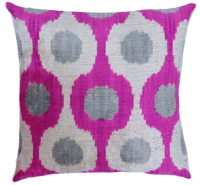 Canvello Silk Velvet Dark Pink Throw Pillows - 16"x16" - Canvello