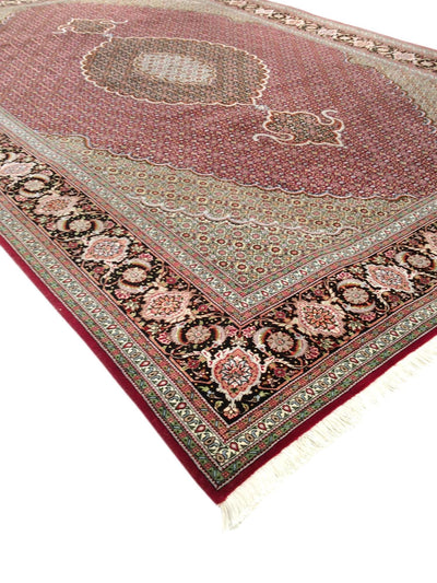 Canvello Silk & Wool Area Tabriz Rug - 6'7" X 9'9" - Canvello