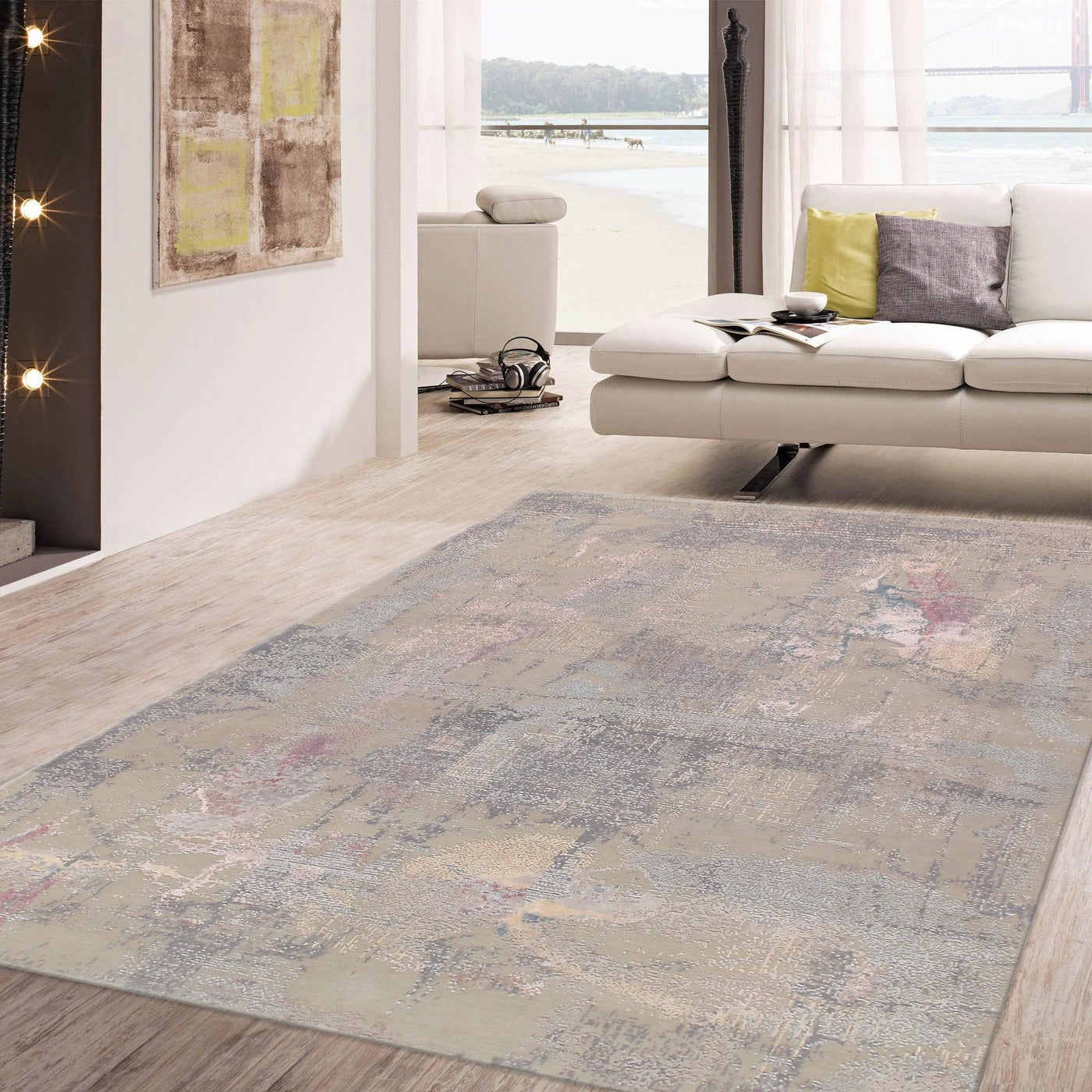 Canvello Silk & Wool Farmhouse Area Rugs - 8'3" X 10'2" - Canvello