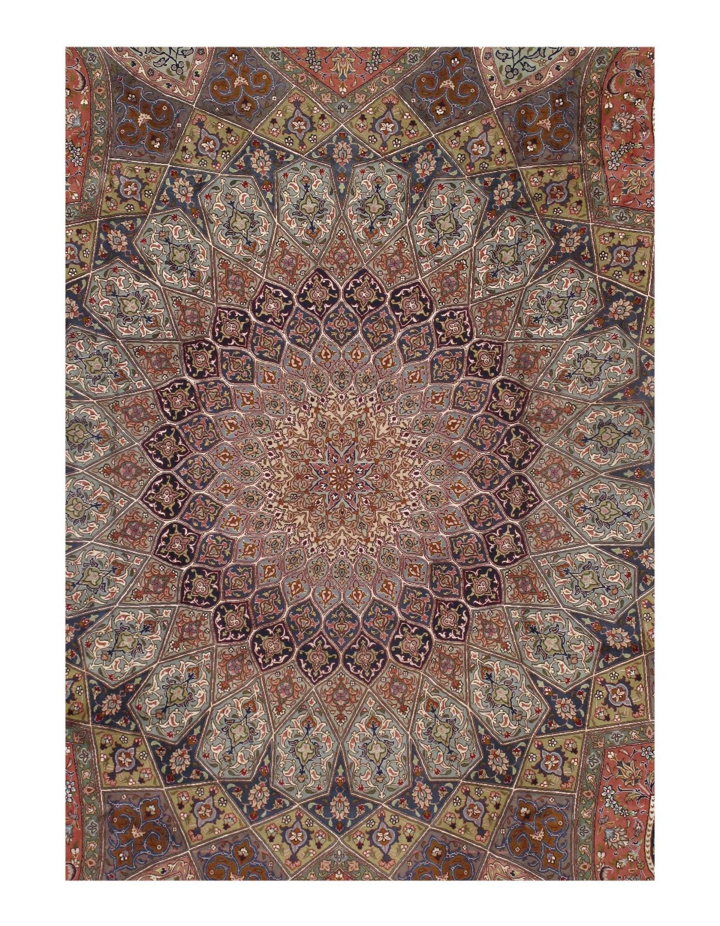 Canvello Silk & Wool Silkroad Tabriz Rug - 8'2'x11'4" - Canvello