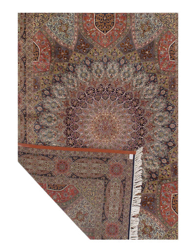 Canvello Silk & Wool Silkroad Tabriz Rug - 8'2'x11'4" - Canvello