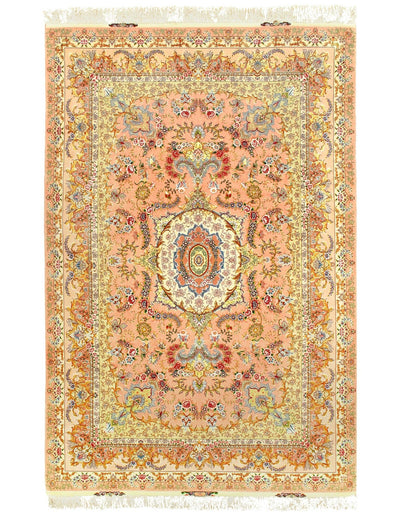 Canvello Silkroad 70 Raj Tabriz silk & wool Rug - 6'6'' X 10' - Canvello