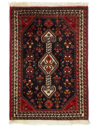 Canvello Silkroad Afshar Red Blue Area Rug - 2'7" X 4' - Canvello