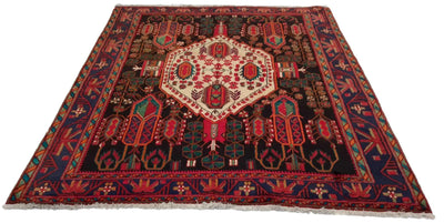 Canvello Silkroad Afshar Vintage Black Rug - 5'10'' X 7'10'' - Canvello