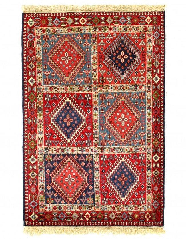 Canvello Silkroad Aliabad Yalameh Small Red Rug - 3' X 5' - Canvello