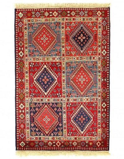 Canvello Silkroad Aliabad Yalameh Small Red Rug - 3' X 5' - Canvello