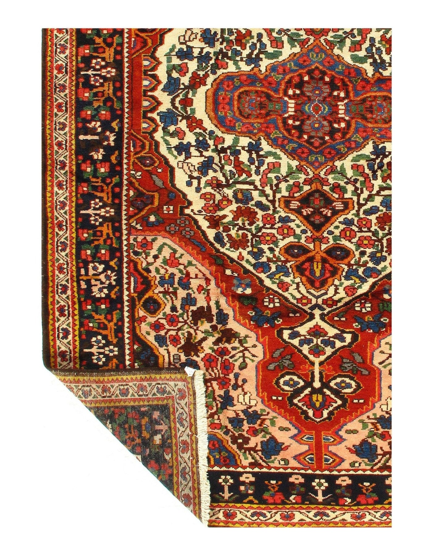 Canvello Silkroad Antique Bakhtiari Woven Rug - 6'10" x 10"3" - Canvello