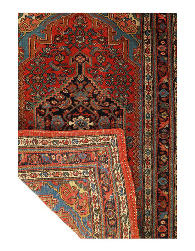 Canvello Persian Antique Bidjar Blue Vintage Rug - 2'9'' X 4'1''