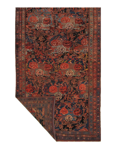 Canvello Persian Antique Bidjar Multi Color Rugs - 7' 2'' X 21'