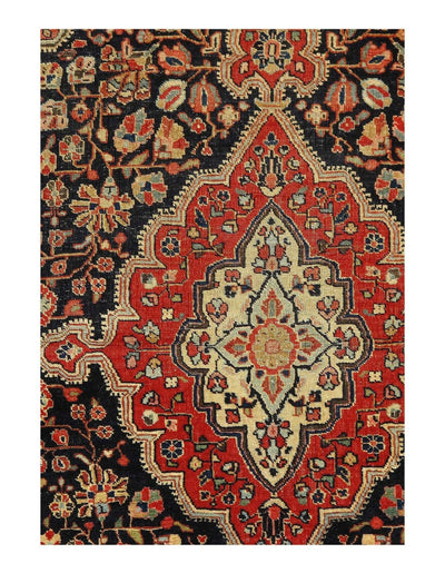 Canvello Silkroad Antique Farahan Navy Rugs - 3'6'' X 5'3'' - Canvello