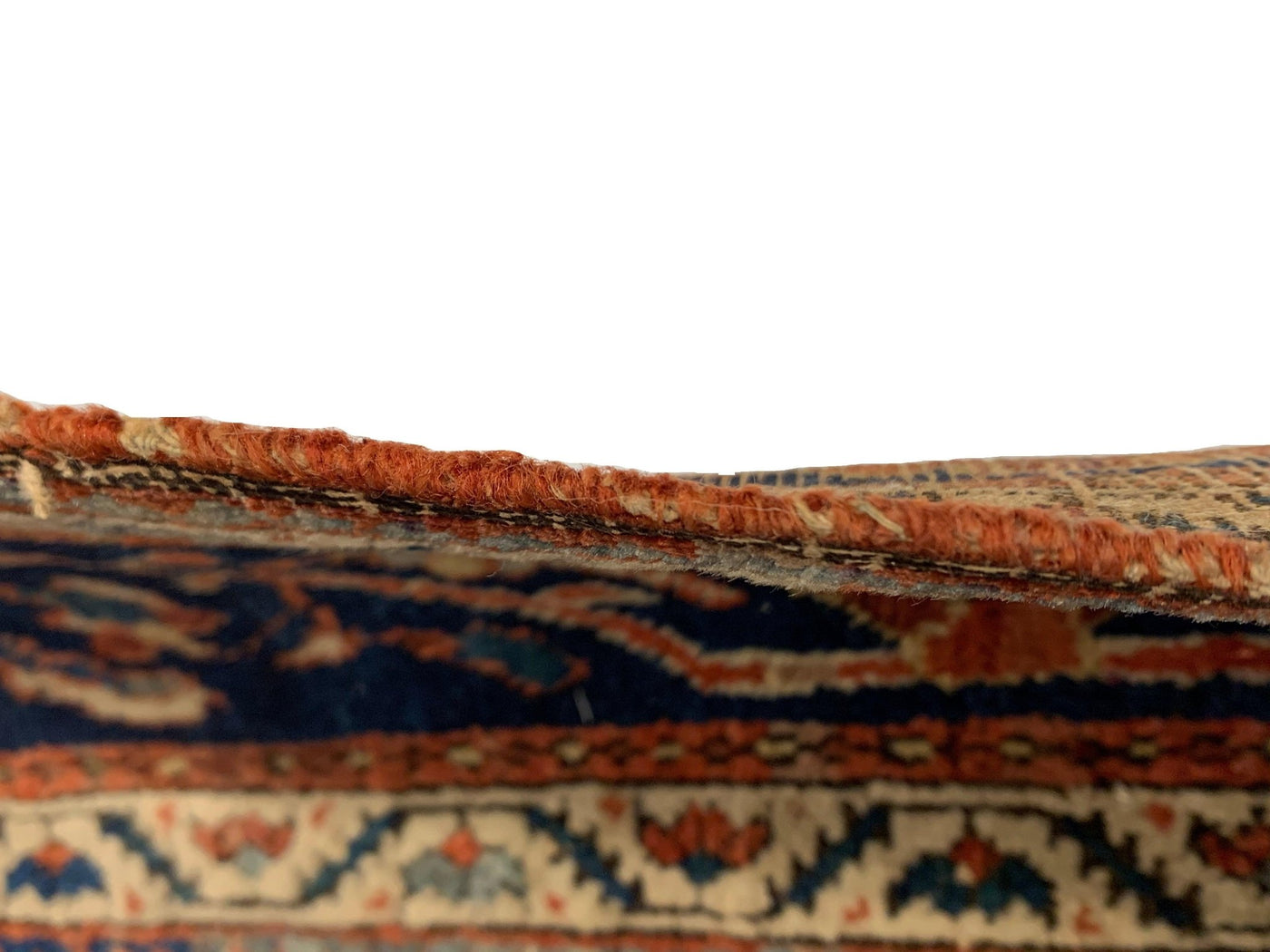 Canvello Silkroad Antique Farahan Rust And Blue Rug - 4'3'' X 6'8'' - Canvello