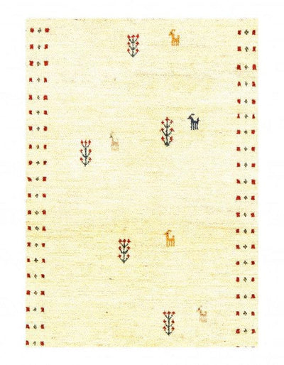 Canvello Silkroad Antique Gabbeh Rug - 3'6" X 4'10" - Canvello