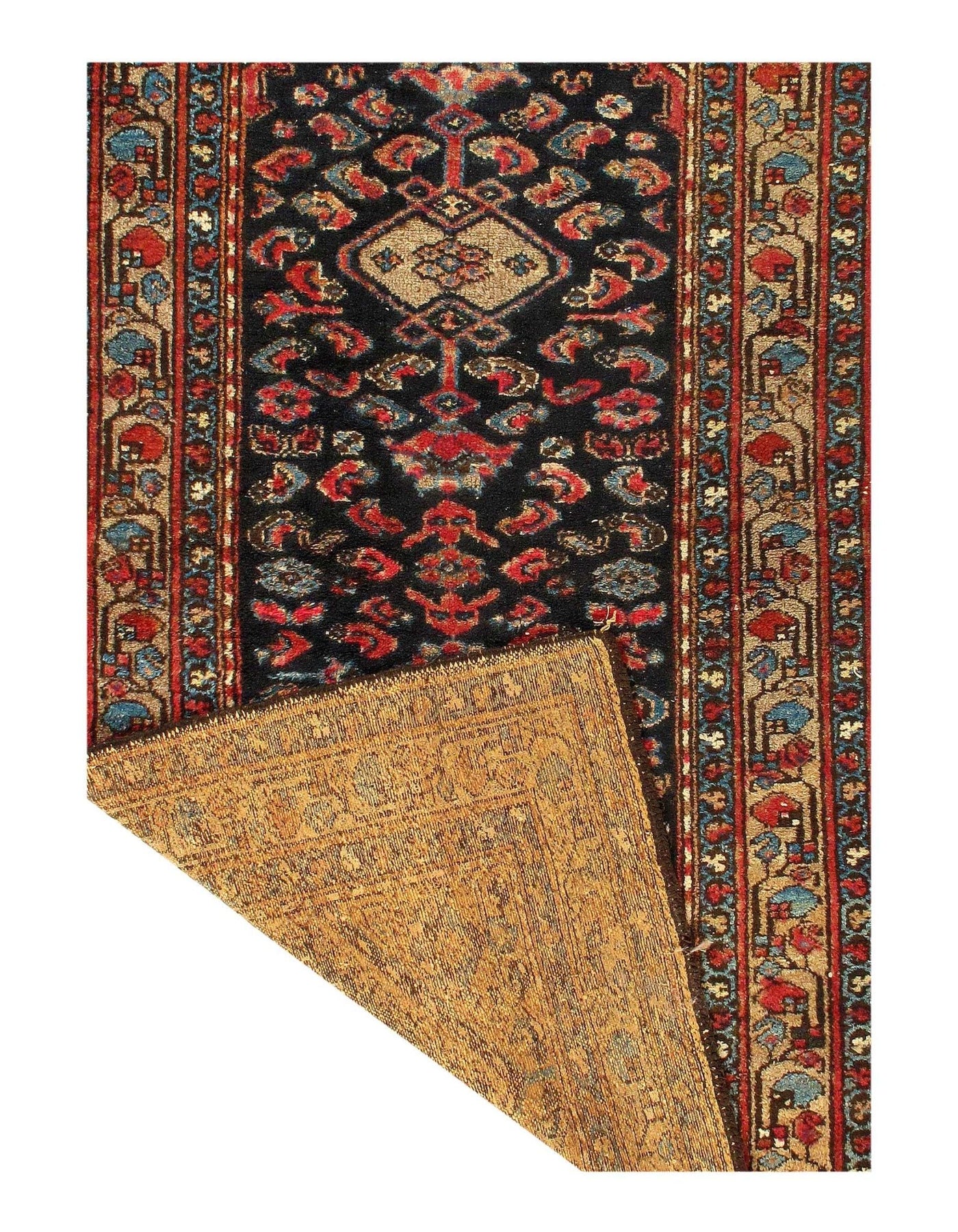 Canvello Silkroad Antique Hamadan Rug - 3'5'' X 6'8'' - Canvello