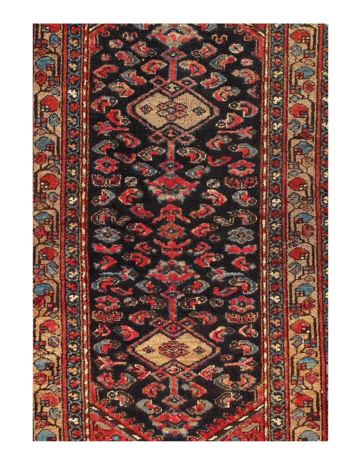 Canvello Silkroad Antique Hamadan Rug - 3'5'' X 6'8'' - Canvello