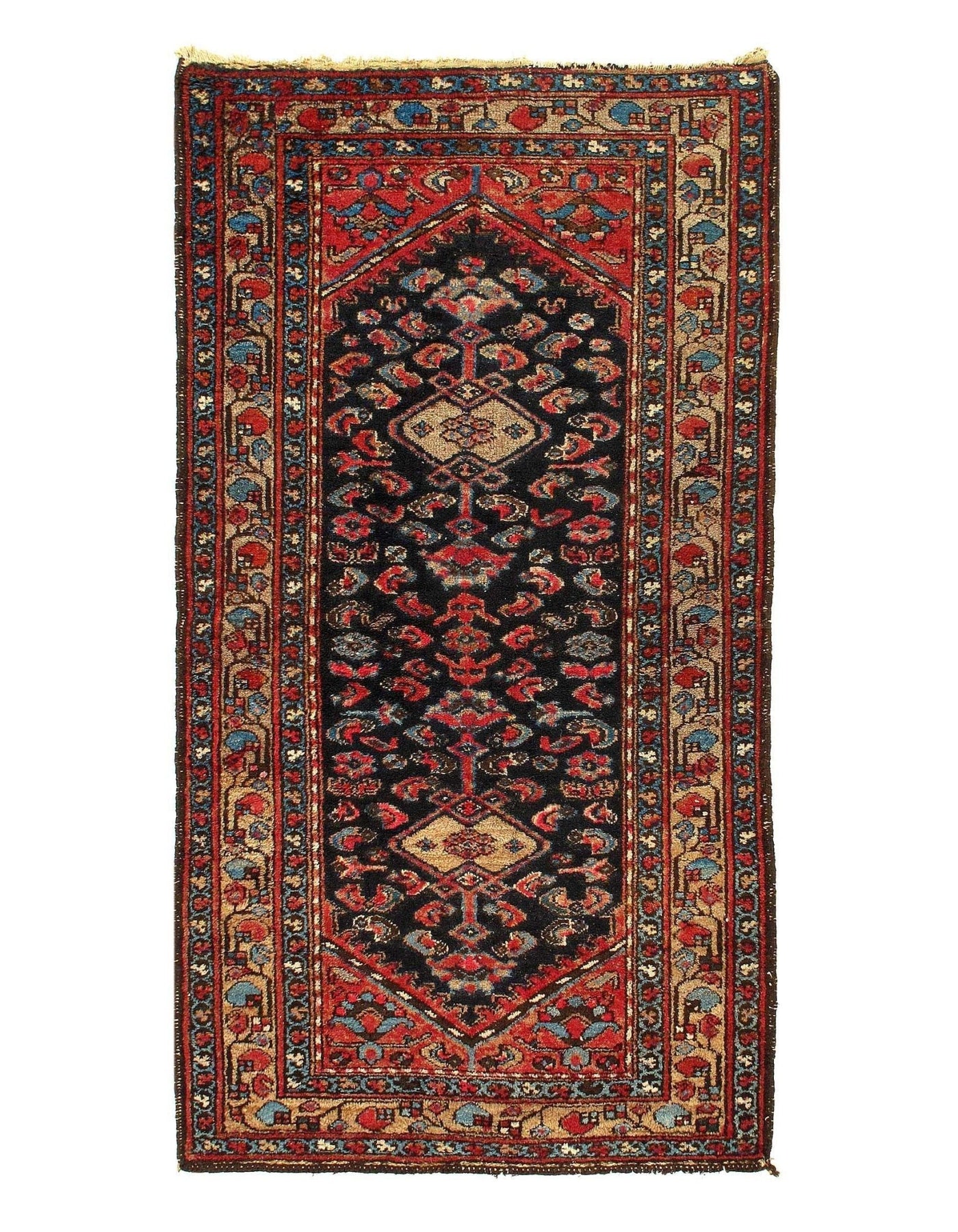 Canvello Silkroad Antique Hamadan Rug - 3'5'' X 6'8'' - Canvello