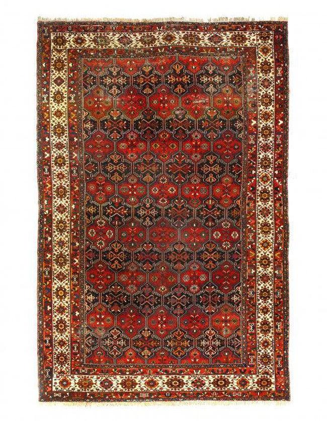 Canvello Silkroad Antique Hand Knotted Bakhtiri Rug - 11'9'' X 18'1'' - Canvello