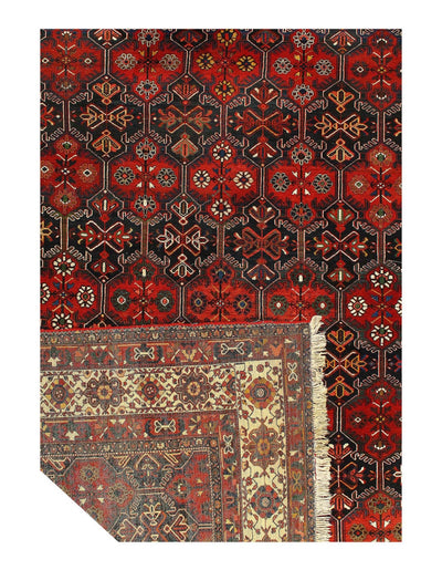 Canvello Silkroad Antique Hand Knotted Bakhtiri Rug - 11'9'' X 18'1'' - Canvello