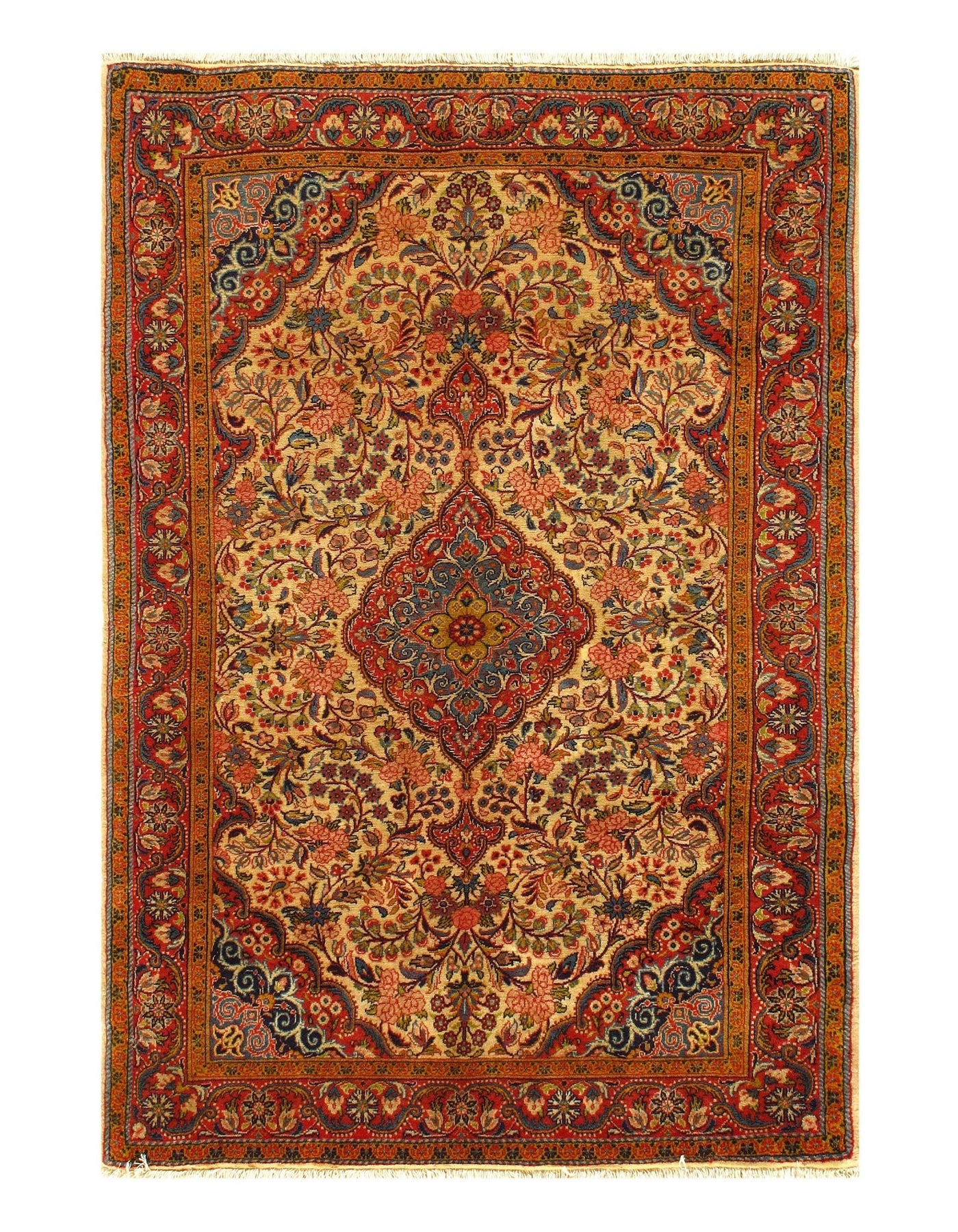 Canvello Silkroad Antique Sarouk Rug - 3′7″ × 5′1″ - Canvello