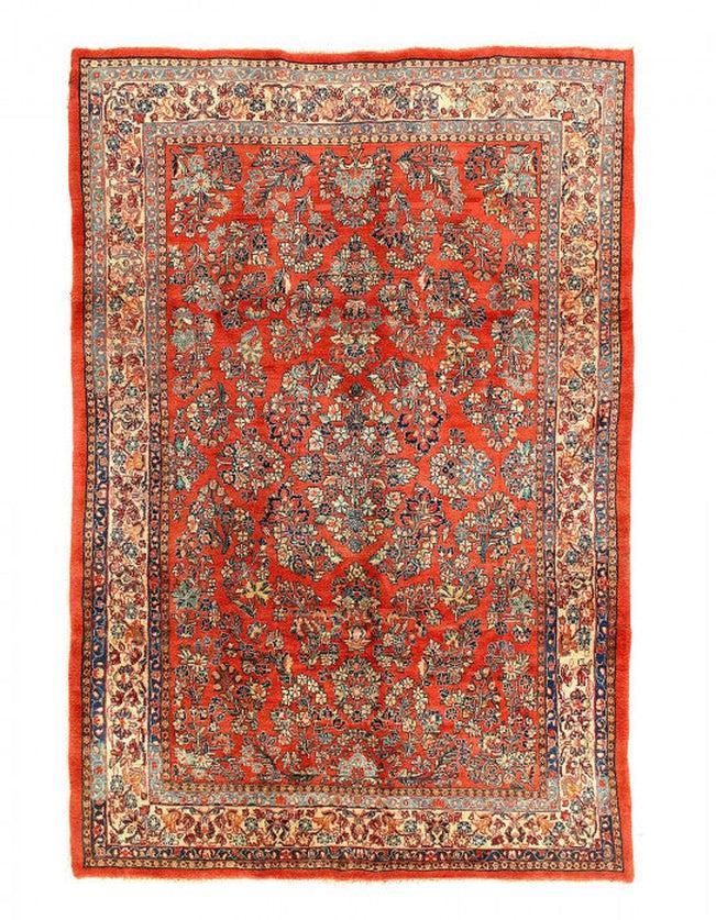 Canvello Silkroad Antique Sarouk Rug - 6'3'' X 9'4'' - Canvello