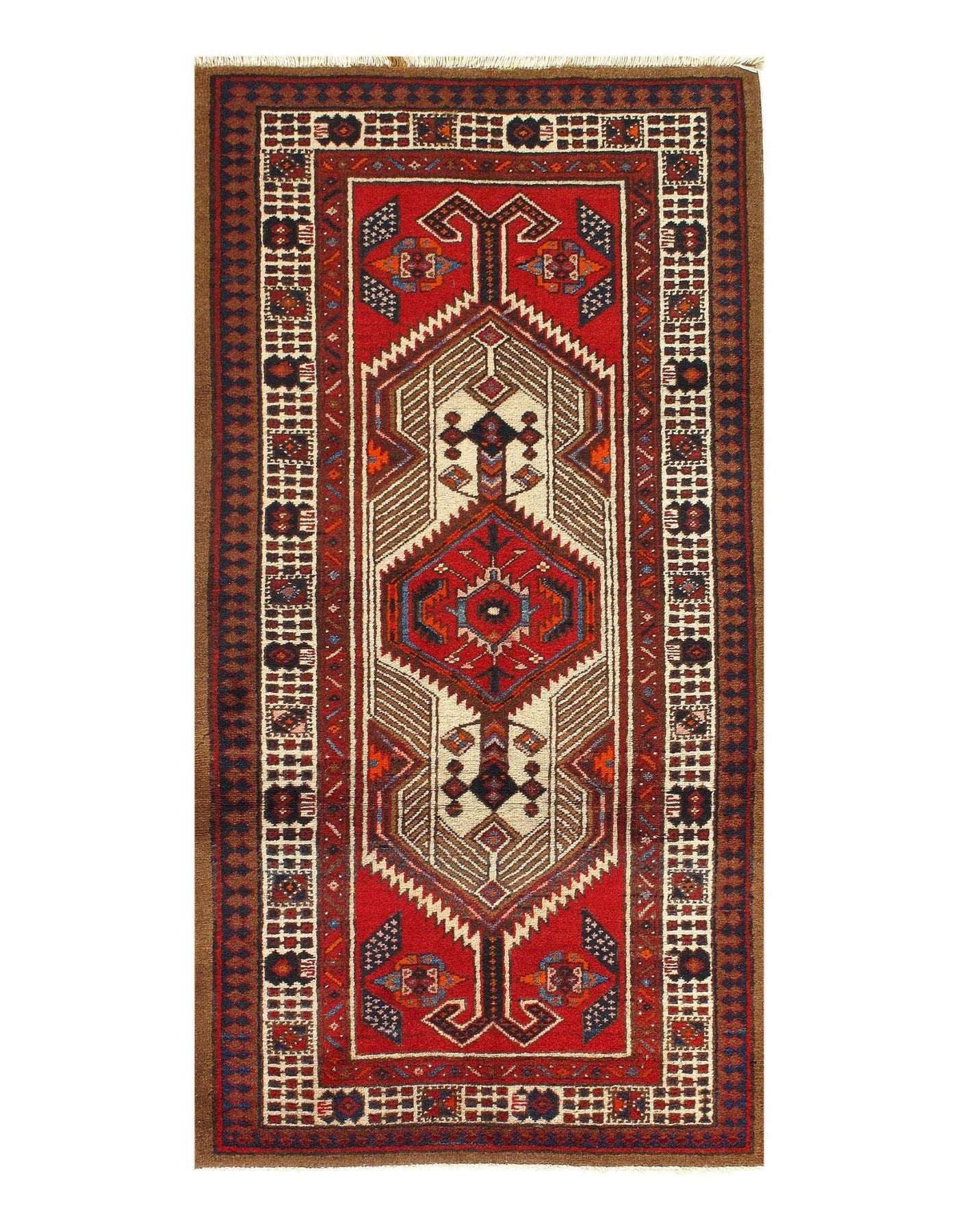 Canvello Silkroad Antique Serab Small Red Rug - 3' X 57'' - Canvello