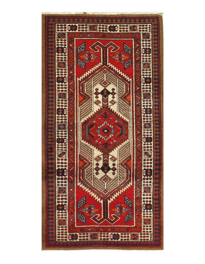 Canvello Silkroad Antique Serab Small Red Rug - 3' X 57'' - Canvello