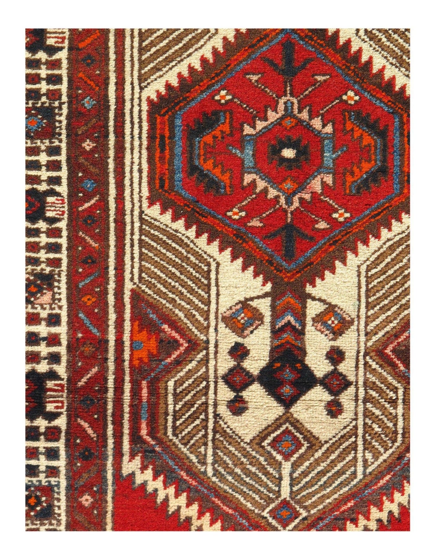 Canvello Silkroad Antique Serab Small Red Rug - 3' X 57'' - Canvello