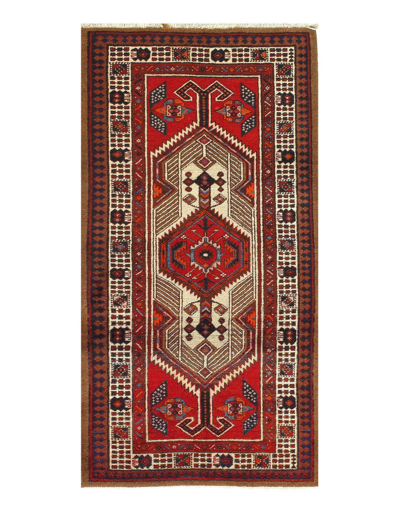 Canvello Persian Antique Serab Small Red Rug - 3' X 57''