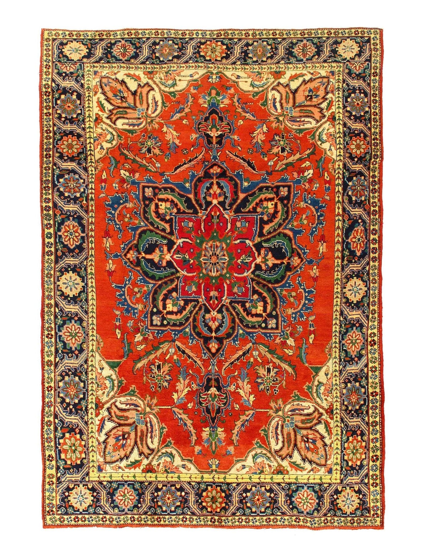 Canvello Silkroad Antique Serapi Heriz Rug - 6'5'' X 9'5'' - Canvello