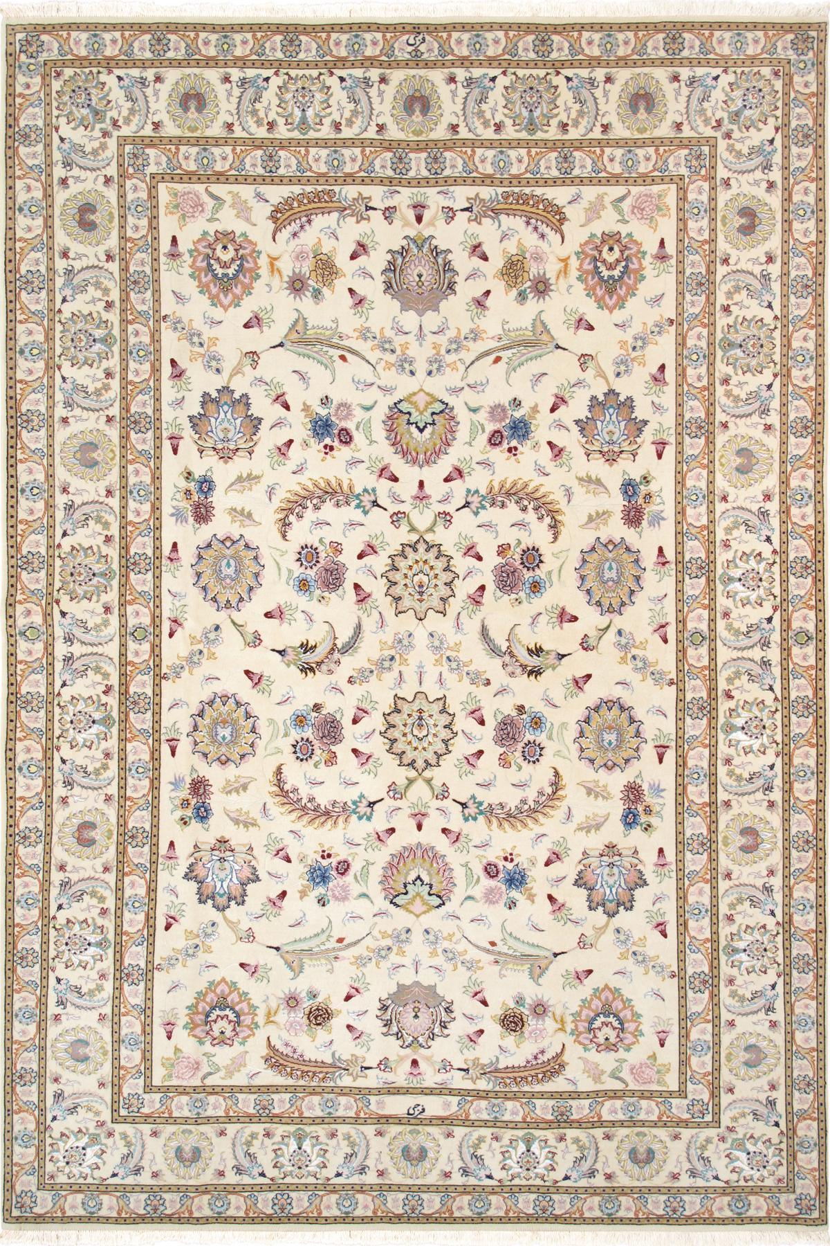 Canvello Silkroad Antique Tabriz Silk Area Rugs - 5'6" X 8'4" - Canvello