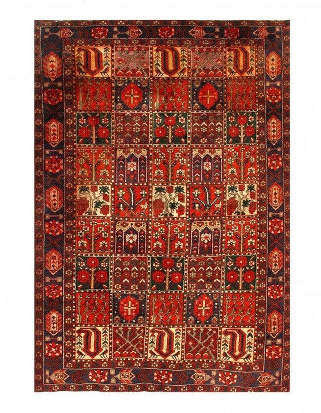 Canvello Silkroad Bakhtiari Hand Knotted Wool Rugs - 6'7" x 9'5" - Canvello