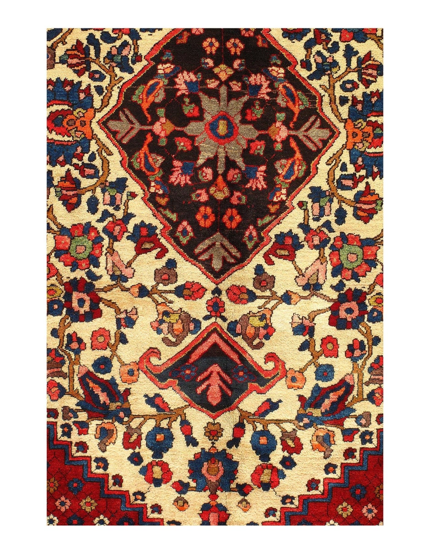 Canvello Silkroad Bakhtiari Mid Century Rugs - 7′ × 10′5" - Canvello