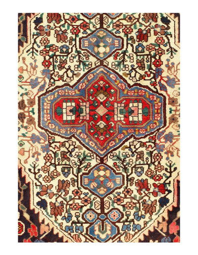 Canvello Silkroad Bakhtiari Red And Gray Rug - 5' X 10' - Canvello