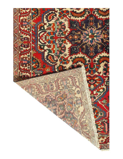 Canvello Silkroad Bakhtiari Red Vintage Rug - 7' X 10' - Canvello