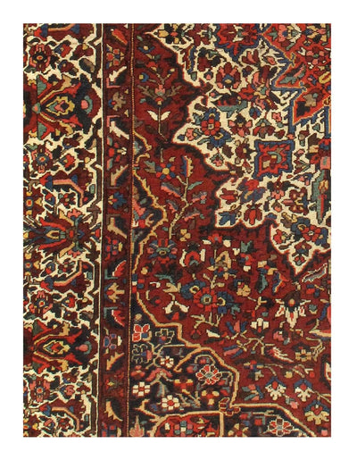 Canvello Silkroad Bakhtiari Rust Flower Rugs - 10'5'' X 16'6'' - Canvello