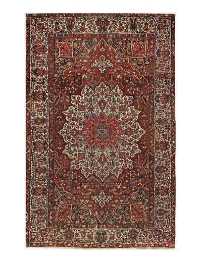 Canvello Silkroad Bakhtiari Rust Flower Rugs - 10'5'' X 16'6'' - Canvello