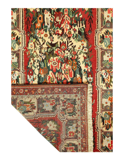 Canvello Silkroad Bakhtiari Semi - Antique Colorful Rug - 5'4" x 8' - Canvello