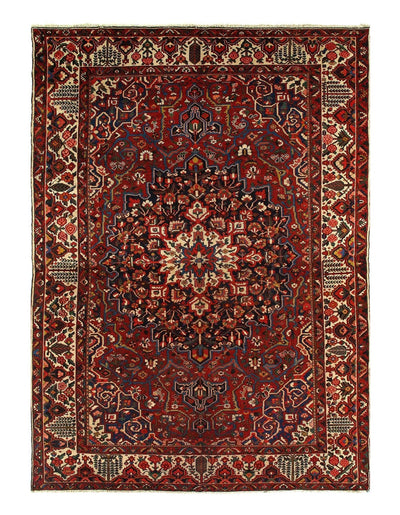 Canvello Silkroad Bakhtiari Vintage Red Wool Rug - 10'4'' X 14'6'' - Canvello