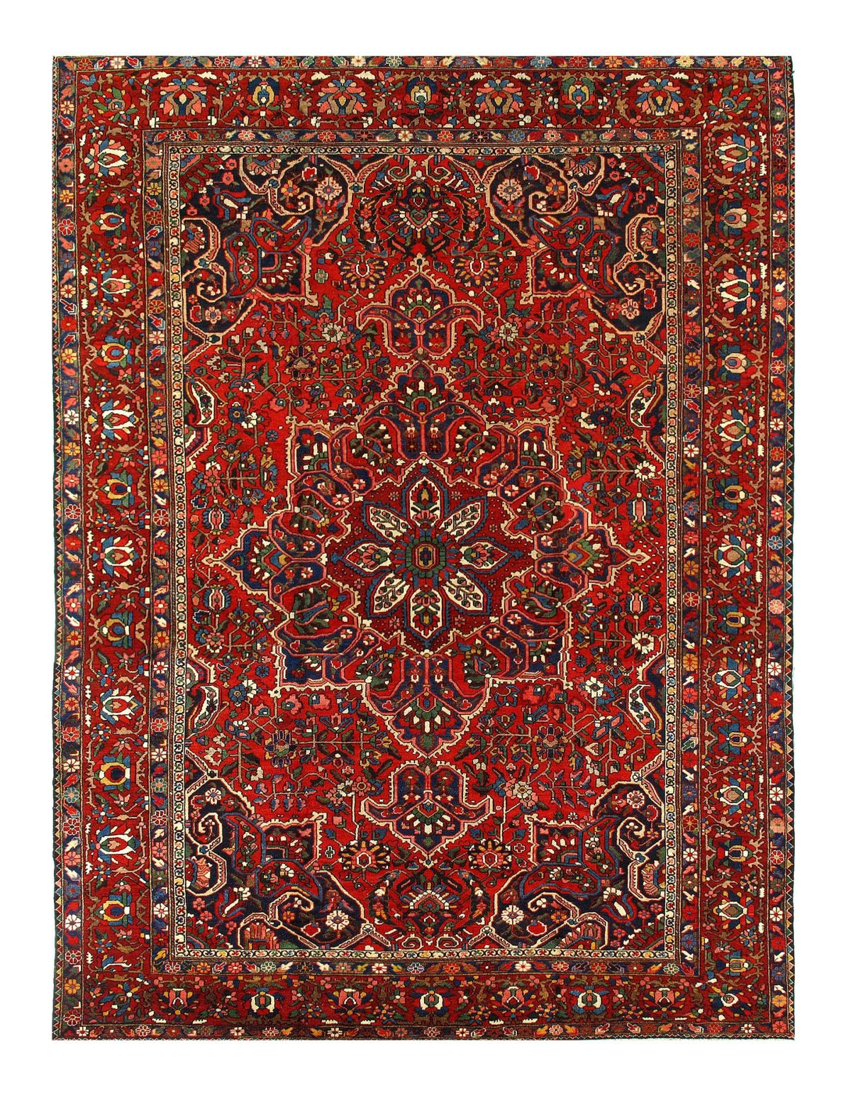Canvello Silkroad Bakhtiari Wool Hand Knotted Rugs - 11' X 14'1''