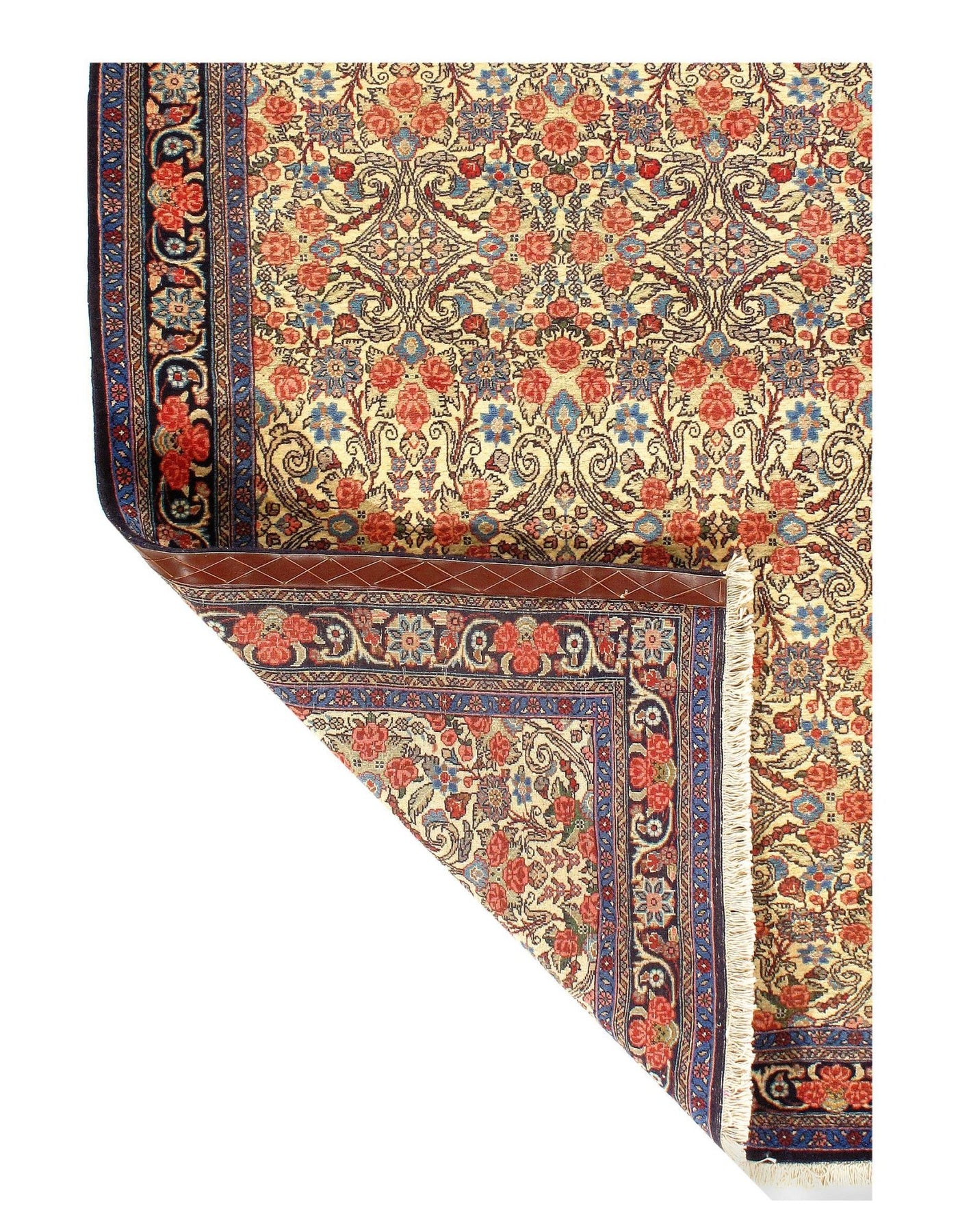 Canvello Silkroad Bidjar Blue Beige Rug - 3'9'' X 5'3'' - Canvello