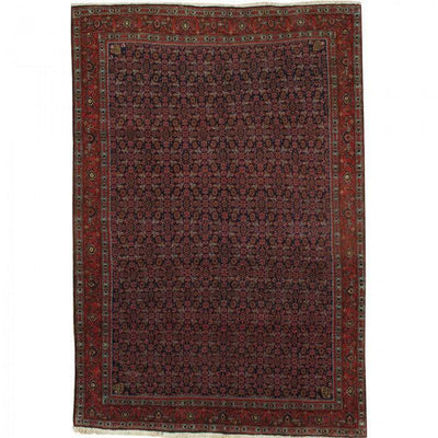 Canvello Silkroad Bidjar Blue Rugs For Living Room - 6'6" x 9'7" - Canvello