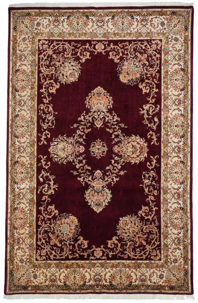 Canvello Silkroad Bidjar Burgundy Rug Living Room - 6'8'' X 10'3'' - Canvello