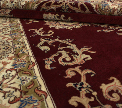 Canvello Silkroad Bidjar Burgundy Rug Living Room - 6'8'' X 10'3'' - Canvello