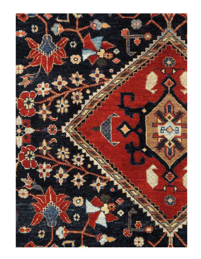 Canvello Silkroad Bidjar Modern Blue Area Rug - 6'1'' X 8'9'' - Canvello