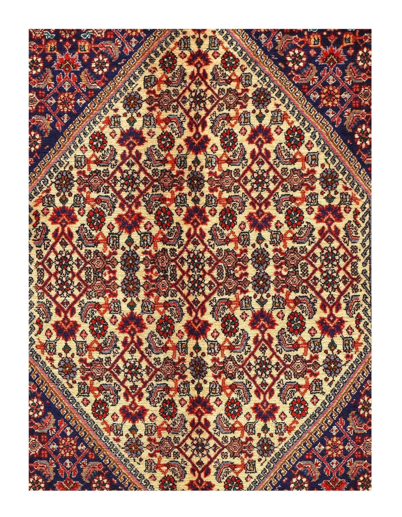 Canvello Silkroad Bidjar Sandy Brown Rugs - 10' X 13'3" - Canvello