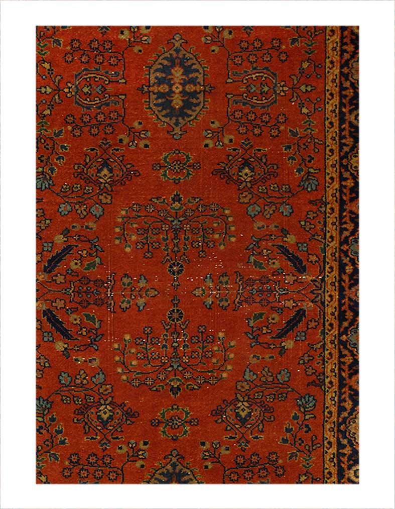 Canvello Silkroad Design Antique Sarouk Design Runner - 2'6'' X 5'8'' - Canvello