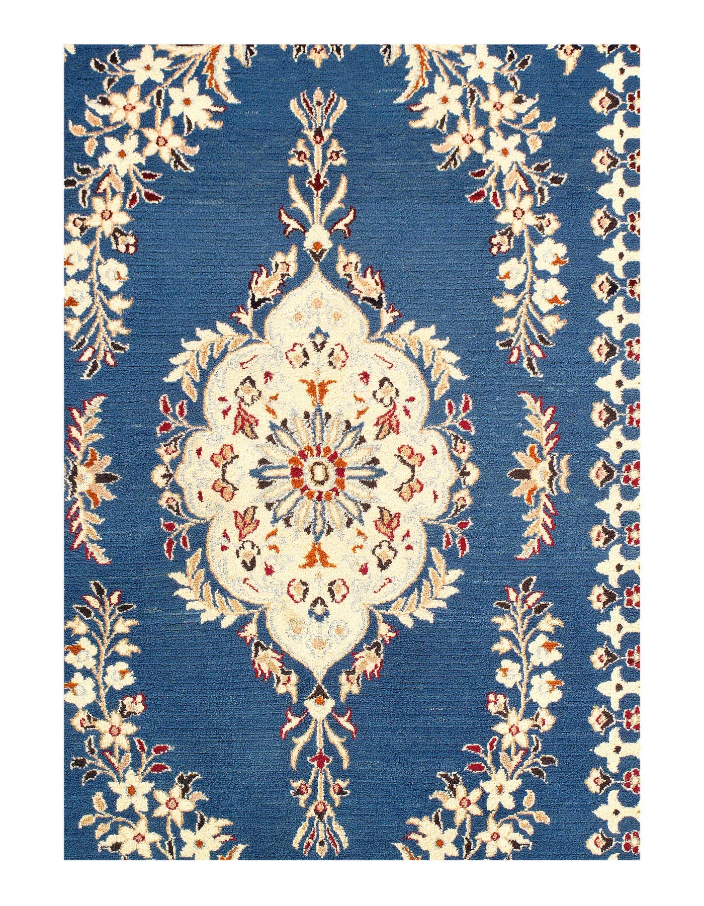 Canvello Persian Fine Hand Knotted Nain Rug - 3'9'' X 6'2''