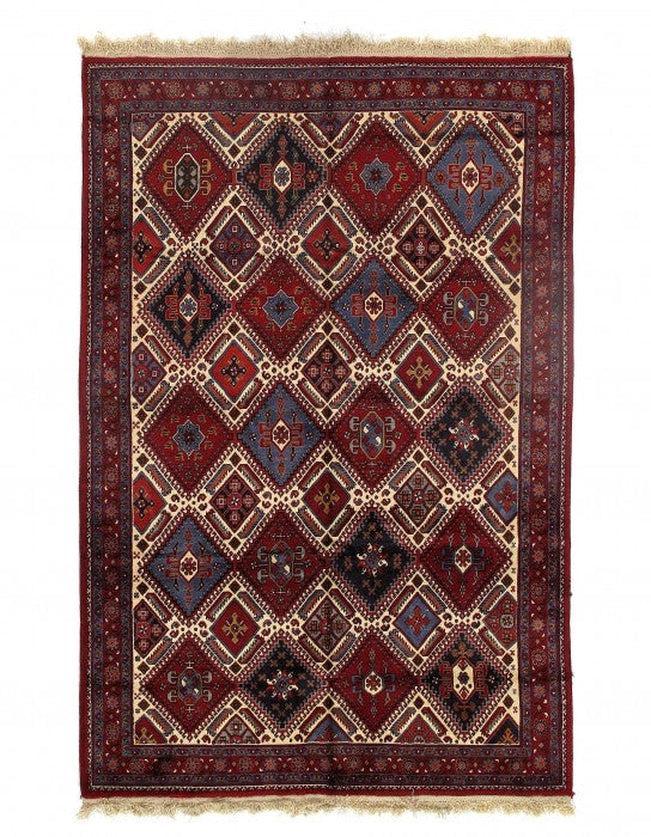 Canvello Silkroad Fine Hand Knotted Yalameh 6'7'' X 9'11'' - Canvello