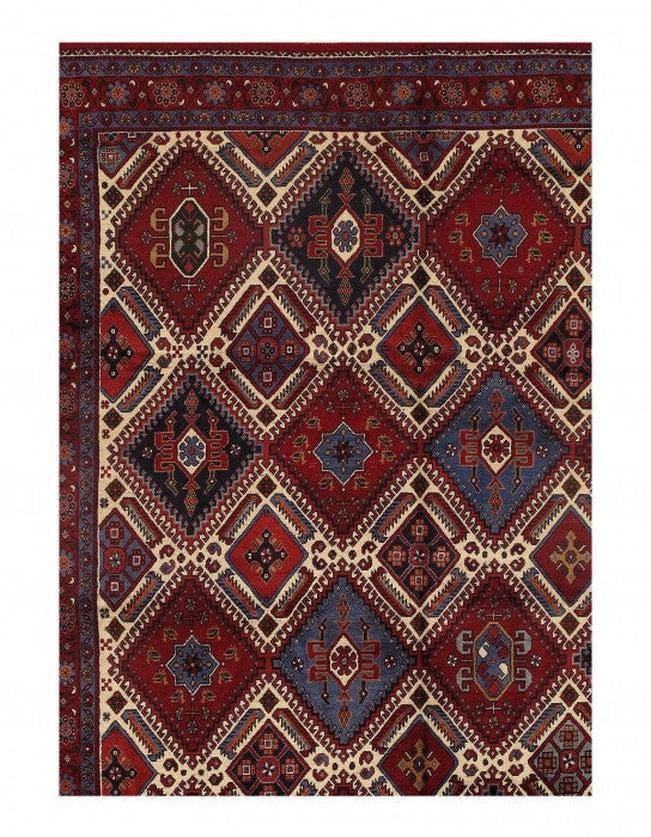 Canvello Silkroad Fine Hand Knotted Yalameh 6'7'' X 9'11'' - Canvello